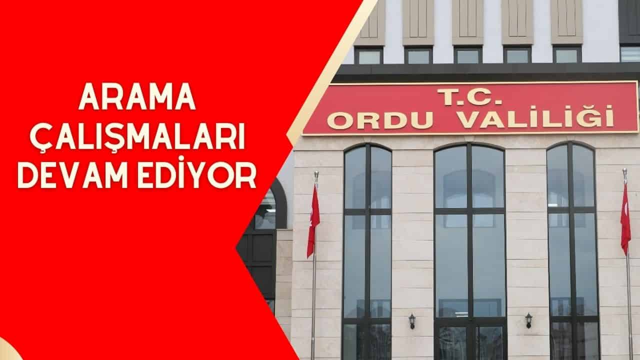 Ordu Valiliği'nden Kayıp Avcılar İçin Açıklama