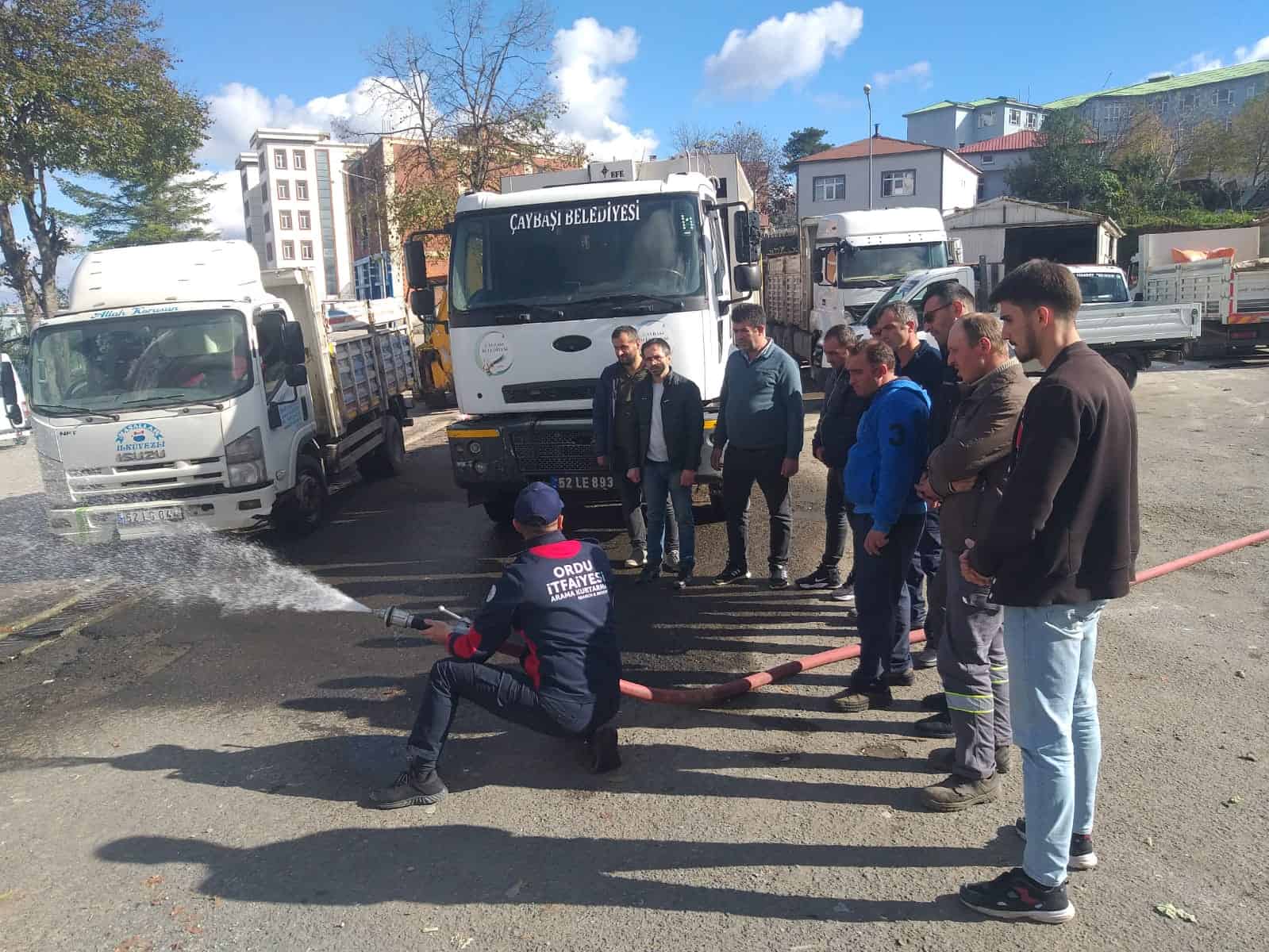 ORDU İTFAYESİ GÖNÜLLÜ İTFAİYECİLİK ÇALIŞMALARINA DEVAM EDİYOR (6)