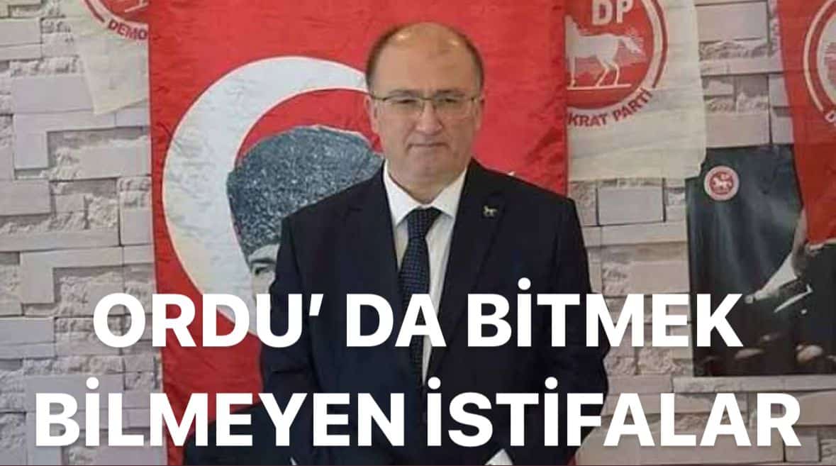 Ordu'da Bitmek Bilmeyen İstifalar