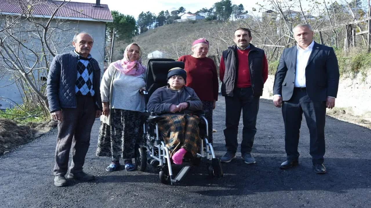 Altınordu'da Fadime Abla İçin Yol Düzenlemesi Yapıldı